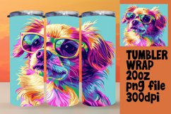 Vibrant Pet Portraits Tumbler Wrap Product Image 1