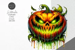 Halloween clipart, Pumpkin clipart, Gothic clipart, Product Image 1