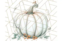 Fall Pumpkin Clipart PNG, Autumn Pumpkins, Jewel Tones Png Product Image 2
