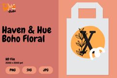 Haven &amp; Hue Boho Floral Monogram Product Image 1