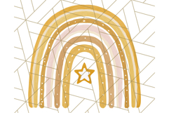 Boho Rainbow PNG Clipart, Earthy Arches &amp; Minimal Shapes Product Image 2