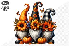Halloween Gnomes Sublimation - Clipart PNG Design Product Image 1