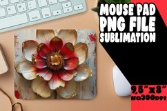 Vibrant Petals: Sublimated Mouse Pad Designs Design PNG Product Image 1