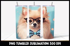 Pomeranian Dog Tumbler Sublimation I Dog Tumbler Product Image 1