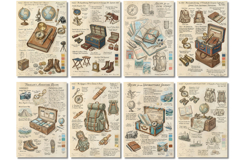 Ephemera Summer Travel Junk Journal Pages Product Image 8