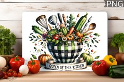 Queen Of This Kitchen - Cutting Board Sublimation Design Product Image 1