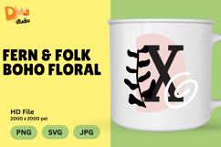 Fern &amp; Folk Boho Floral Monogram Product Image 1