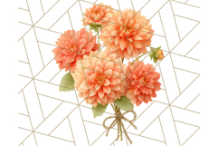 Fall Flower Bouquets Clipart PNG, Autumn Floral Clip Art Product Image 2