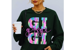 Retro Easter Brushstroke PNG Bundle | Family Name Designs Product Image 2