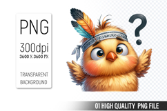 Cute Chicken , Animal Sublimation Clipart PNG Product Image 1