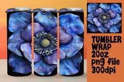 Spring Floral 3D Tumbler Wrap 20oz Product Image 1