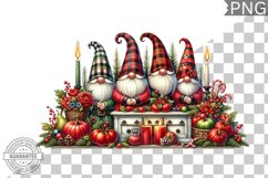 Christmas Gnome Sublimation - Clipart PNG Design Product Image 1