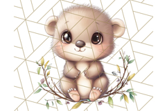 Woodland Nursery Baby Animals And Fantasy Forest PNG Clipart Product Image 2