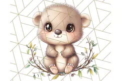Woodland Nursery Baby Animals And Fantasy Forest PNG Clipart Product Image 2