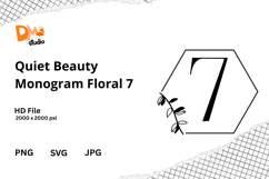 Quiet Beauty Monogram Floral Product Image 1