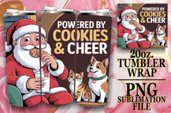 SWEET REFLECTIONS 20oz TUMBLER WRAP, Funny Santa Product Image 1