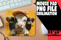 Cute and Funny Cow Mouse Pad Pattern PNG Product Image 1