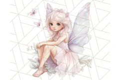 Pastel Fairies and Butterflies PNG, Spring Fantasy Clipart Product Image 2