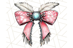 Western Style Bow PNG, Cute Cowboy, Cowgirl Coquette Png Product Image 2