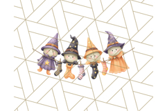 Halloween Witch House Clipart PNG with Potions and Brooms Product Image 2