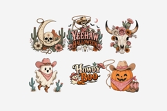 Western Gothic Cowboy Halloween Clipart | Spooky Western PNG Product Image 9