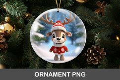 3D christmas ornament - reindeer Product Image 1