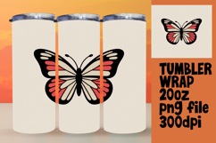 Beautiful 20oz Tumbler Artwork , Butterfly Product Image 1
