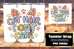 SOPHISTICATED 20oz Sublimation Tumbler , Cat Quote Product Image 1