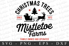 Christmas Trees Mistletoe Farms Svg | Christmas svg Product Image 1