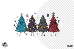 Cartoonish Christmas Trees Clipart Product Image 1