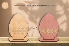 Coloring Easter Egg Laser Cut | Glowforge | SVG Product Image 2