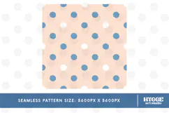 American 4th of July Coquette Polka Dot Seamless Pattern DTF Product Image 2