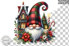 Christmas Gnome Sublimation - Clipart PNG Design Product Image 1