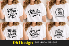 Mom Life Mama Script Quotes SVG PNG Product Image 1