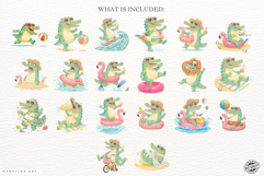 Funny Summer Dino Clipart Product Image 4