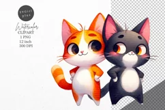 Cat clipart, Cats sublimation, Friends clipart Product Image 1