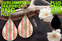Bright Teardrop Earrings Gift Ideas, Gold Flower Product Image 1