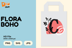 Flora Boho Monogram Product Image 1
