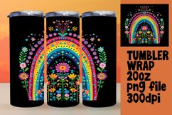 Black Beauty: Rainbow Sublimation Tumbler Artistry Product Image 1