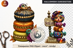 Surreal Halloween Character Cliparts Spooky Curiosities Product Image 1