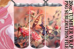 Spring Symphony Tumbler Wrap - Butterfly Whimsy Product Image 1