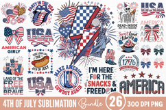 4th Of July Sublimation Bundle PNG Product Image 1