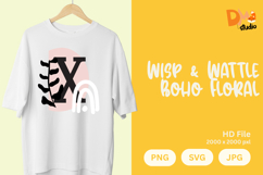 Wisp &amp; Wattle Boho Floral Monogram Product Image 1