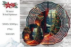 Christmas Tree Wind Spinner, Fireplace Wind Spinner PNG Product Image 1