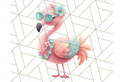 Coral and Aqua Summer Clipart PNG Pastel Tropical Icons Product Image 2