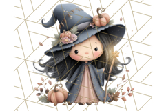 Spooky Little Witches Halloween Clipart PNG Product Image 2