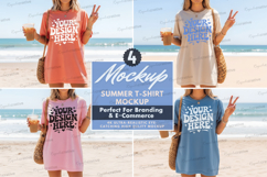 Summer TShirt Mockup Set, Summer TShirt Mockup Set Beach Product Image 1