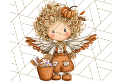 Halloween Fairy Clipart PNG, Spooky Cute Character Art Product Image 2