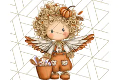 Halloween Fairy Clipart PNG, Spooky Cute Character Art Product Image 2