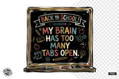 Sarcatic Classroom Chalkboard PNG Product Image 1